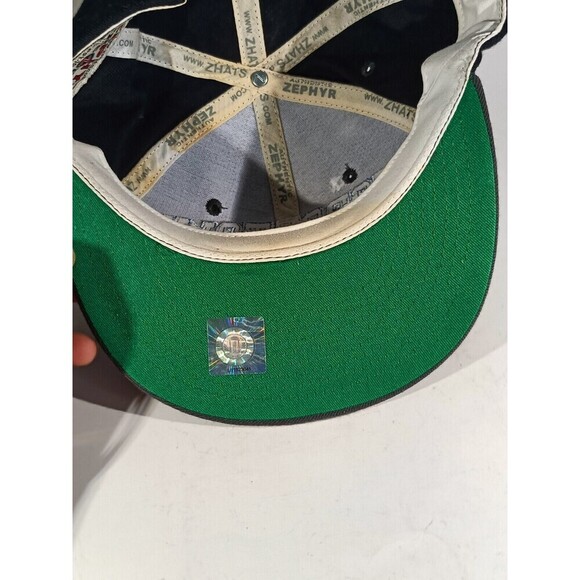 Vintage Georgetown Hoyas Snapback Hat Navy Blue Embroidered Adjustable Cap - Picture 6 of 9